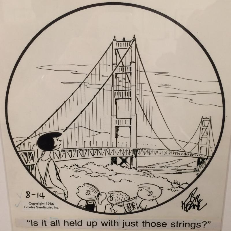 Original Bil Keane comic at the Cartoon Art Museum in San Francisco